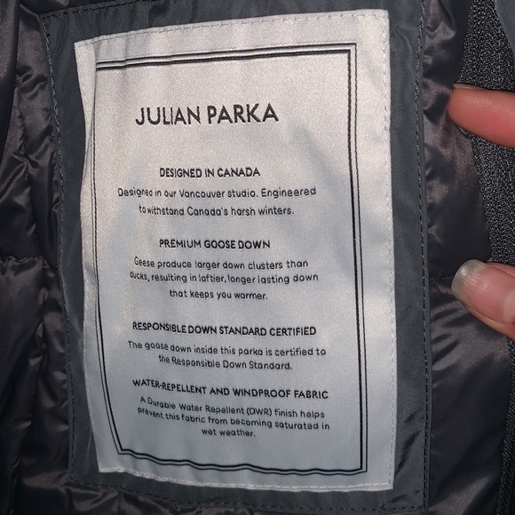 Babaton grey down winter coat. - Picture 4 of 5